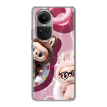 Чохол з Лабубу на Oppo Reno 10 Pro (Іграшка Лабубу)