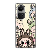 Чохол з Лабубу на Oppo Reno 10 Pro (Колаж Лабубу)