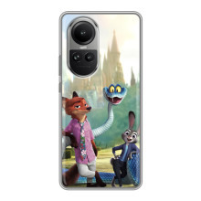 Чохол Зоотрополіс на Oppo Reno 10 Pro – Нік Джуді і змія