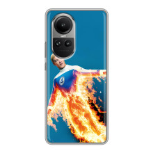Чехол с принтом Фантастическая четверка для Oppo Reno 10 Pro – Человек-Факел