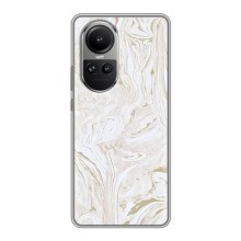Мраморный чехол на Oppo Reno 10 Pro (VPrint) (Белый мрамор)