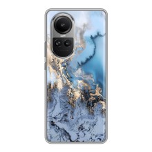 Мраморный чехол на Oppo Reno 10 Pro (VPrint) (Нежный мрамор)