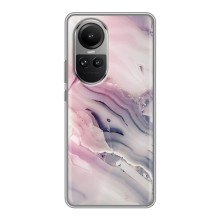Мраморный чехол на Oppo Reno 10 Pro (VPrint) (Пурпурный Мрамор)