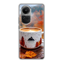 Чохол з унікальним дизайном 'Осінь з кавою' для Oppo Reno 10 Pro – Кава на природі