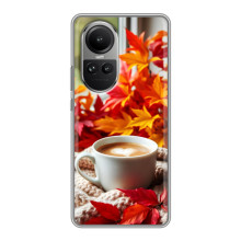Чохол з унікальним дизайном 'Осінь з кавою' для Oppo Reno 10 Pro