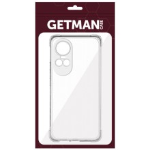 TPU чехол GETMAN Ease logo усиленные углы Full Camera для Oppo Reno 10 / 10 Pro – Прозрачный