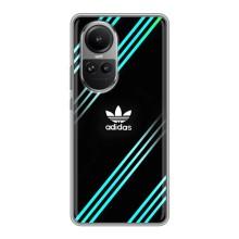 Чохли Адидас для Oppo Reno 10 (AlphaPrint) (Адідас з полосами)