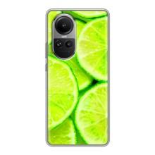 Чохли з фруктами для Oppo Reno 10 (VPrint) (Лайм)