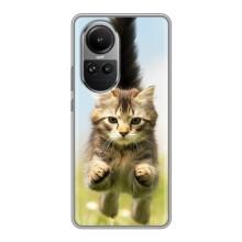 Чохли з Котиками для Oppo Reno 10 (VPrint) (Прижок кота)