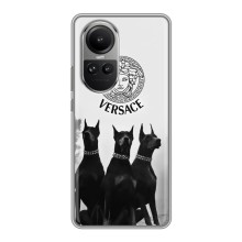 Чехлы VERSACE для Оппо Рено 10 (PREMIUMPrint) (Доберман Версаче)