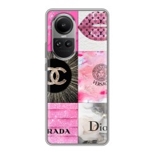 Чехол (Dior, Prada, YSL, Chanel) для Oppo Reno 10 – Модница