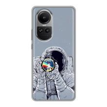 Чохол NASA для Oppo Reno 10 (AlphaPrint) (Космонавт фото)