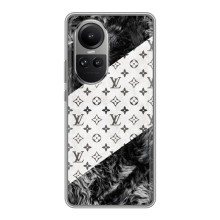 Чохол Стиль Louis Vuitton на Oppo Reno 10 (LV на білому)