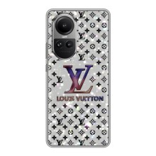 Чохол Стиль Louis Vuitton на Oppo Reno 10 (Яскравий LV)