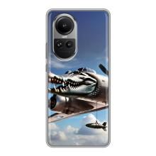 Чехол с мемом Тралалело тралала на Oppo Reno 10 – Бомбардиро крокодило