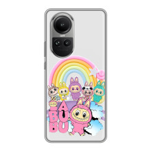 Чехол с Лабубу на Oppo Reno 10 – Фон Лабубу