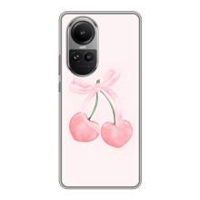 Чехол с розовым рисунком для Oppo Reno 10 – Розовые вишни