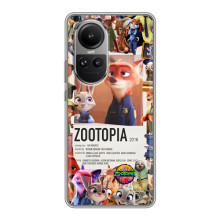 Чехол Зоотрополіс на Oppo Reno 10 – Коллаж Зоо