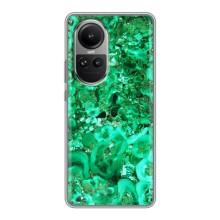 Мраморний чехол на Oppo Reno 10 (VPrint) (Салатовий Мрамор)