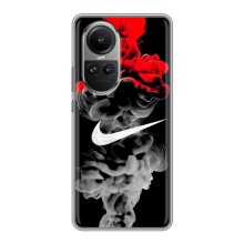 Силіконовый Чохол на Oppo Reno 10 з картинкою НАЙК (Nike дим)