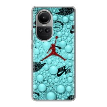 Силіконовый Чохол Nike Air Jordan на Оппо Рено 10 – Джордан Найк