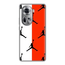 Чохли для Oppo Reno 11 5G - з картинкою JORDAN (AlphaPrint) (Лого Джордан)