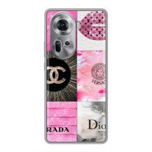Чохол (Dior, Prada, YSL, Chanel) для Oppo Reno 11 5G (Модніца)