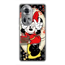 Чехол Disney Mouse Oppo Reno 11 5G (PREMIUMPrint) (Минни peace)