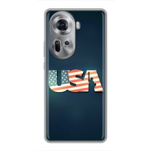 Чохол Прапор USA для Oppo Reno 11 5G – USA