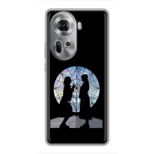 Чехлы Венсдей на Oppo Reno 11 5G Уэнсдей (AlphaPrint) (комната Уэнздей)