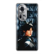 Чехлы Венсдей на Oppo Reno 11 5G Уэнсдей (AlphaPrint) (Уэнздей кошка)