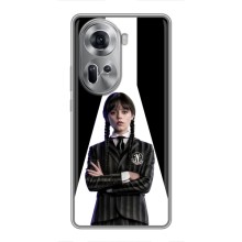 Чехлы Венсдей на Oppo Reno 11 5G Уэнсдей (AlphaPrint) (W-Wednesday)