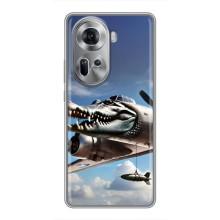 Чехол с мемом Тралалело тралала на Oppo Reno 11 5G – Бомбардиро крокодило