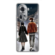 Чехол с дизайном Венздей 2 на Oppo Reno 11 5G – Уэнсдей и Тайлер