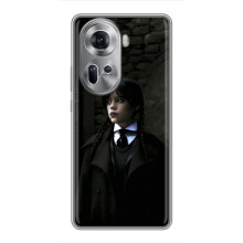 Чехол с дизайном Венздей 2 на Oppo Reno 11 5G – Уэнсдей в костюме