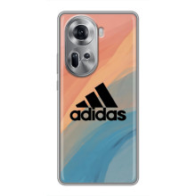 Чохол з картинкою Адідас на OPPO Reno 11 5G (Адідас фон)