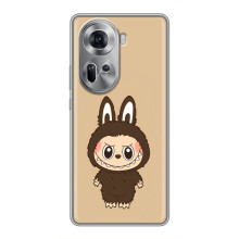 Чехол с Лабубу на Oppo Reno 11 5G – Коричневый Лабубу