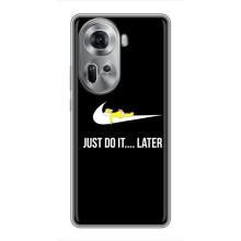 Чохол з логтипом Найк на Oppo Reno 11 5G (Nike just do it)