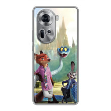Чохол Зоотрополіс на Oppo Reno 11 5G – Нік Джуді і змія
