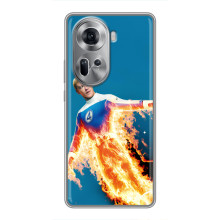 Чохол з принтом Фантастична четвірка для Oppo Reno 11 5G – Людина-факел