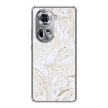 Мраморный чехол на Oppo Reno 11 5G (VPrint) (Белый мрамор)