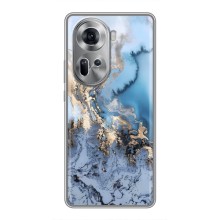 Мраморный чехол на Oppo Reno 11 5G (VPrint) (Нежный мрамор)
