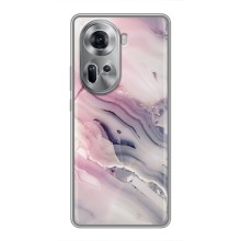 Мраморный чехол на Oppo Reno 11 5G (VPrint) (Пурпурный Мрамор)