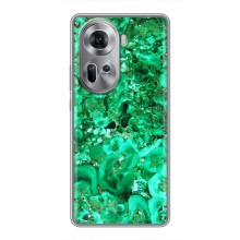 Мраморный чехол на Oppo Reno 11 5G (VPrint) (Салатный Мрамор)