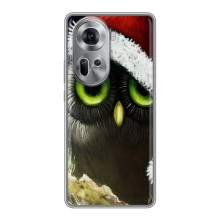 Новорічні Чохли для OPPO Reno 11 5G (VPrint) (Новорічна Сова)