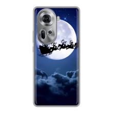 Новорічні Чохли для OPPO Reno 11 5G (VPrint) (Санта - місяць)