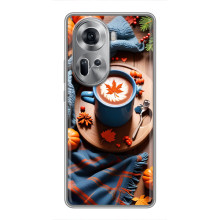 Чохол з унікальним дизайном 'Осінь з кавою' для Oppo Reno 11 5G – Кава і гарбузики