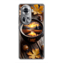 Чохол з унікальним дизайном 'Осінь з кавою' для Oppo Reno 11 5G – Темна кава