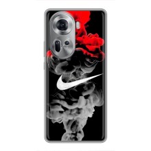 Силиконовый Чехол на Oppo Reno 11 5G с картинкой Nike – Nike дым