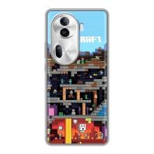 Чехол Майнкрафт на Oppo Reno 11 Pro 5G (AlphaPrint) Minecraft